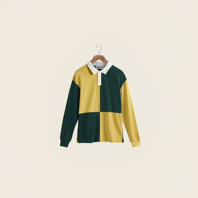 PANELLED POWER LOGO BUTTON UP