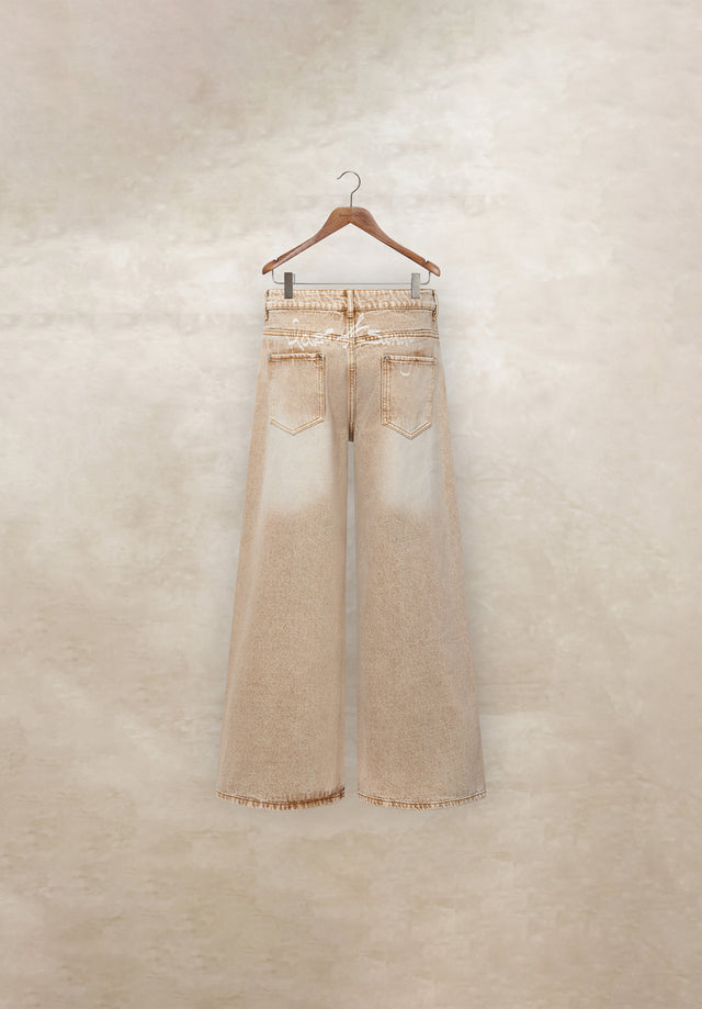 CLASSIC SAND WIDE LEG DENIM