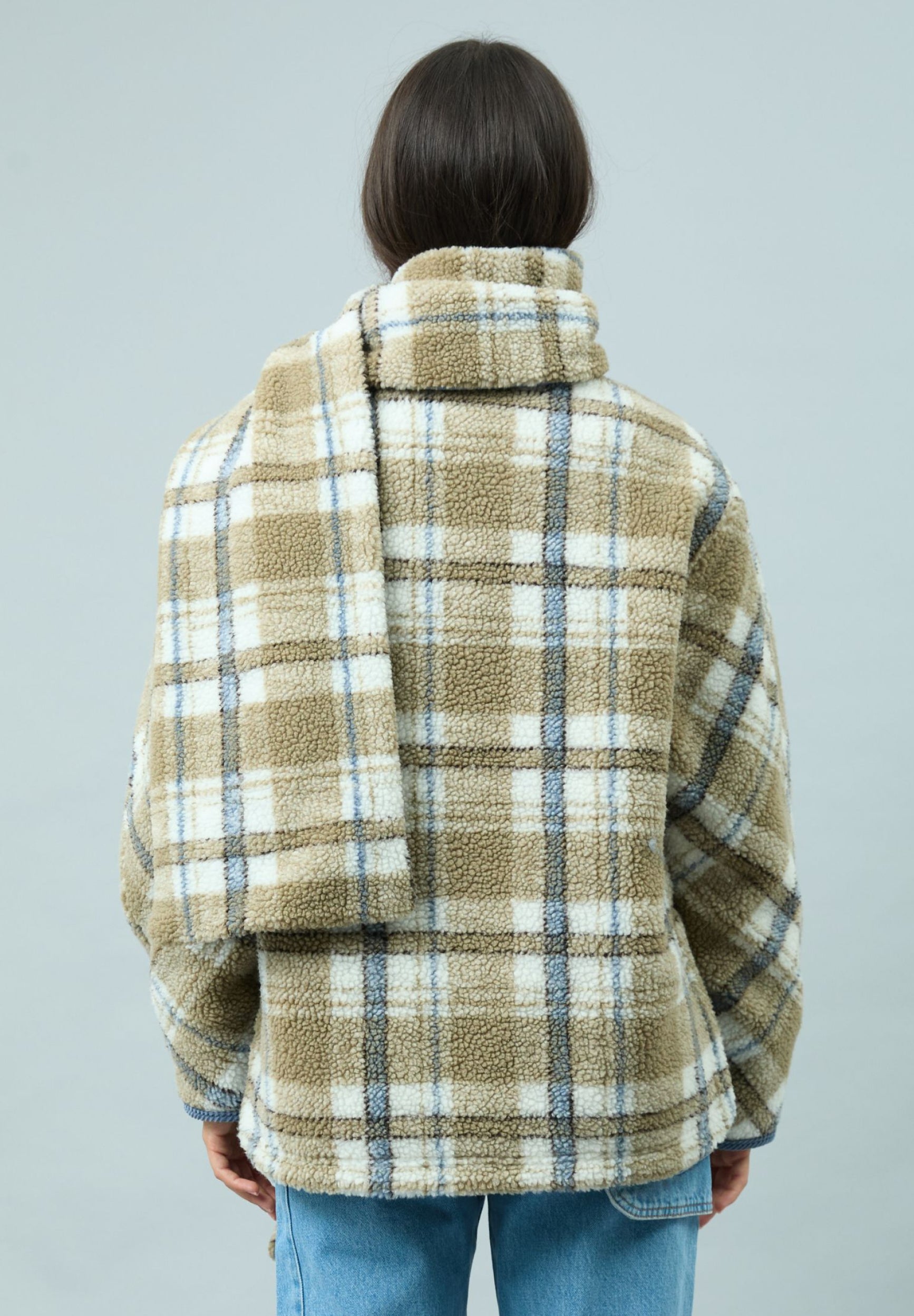 FLEECE SCARF JACKET
