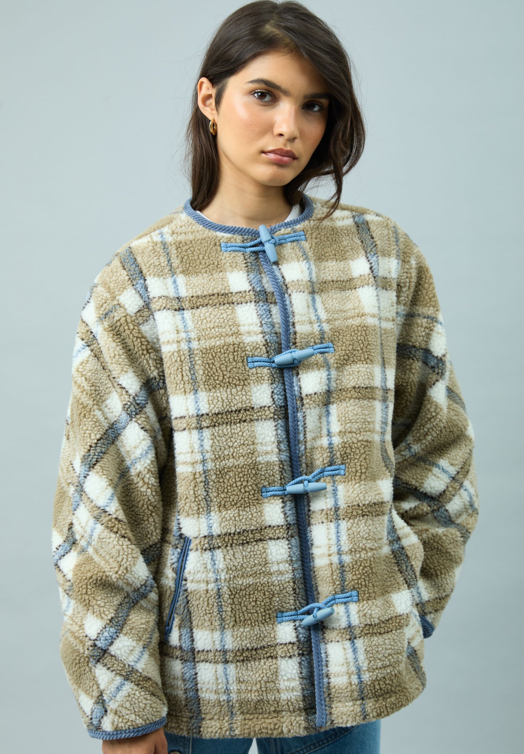 FLEECE SCARF JACKET