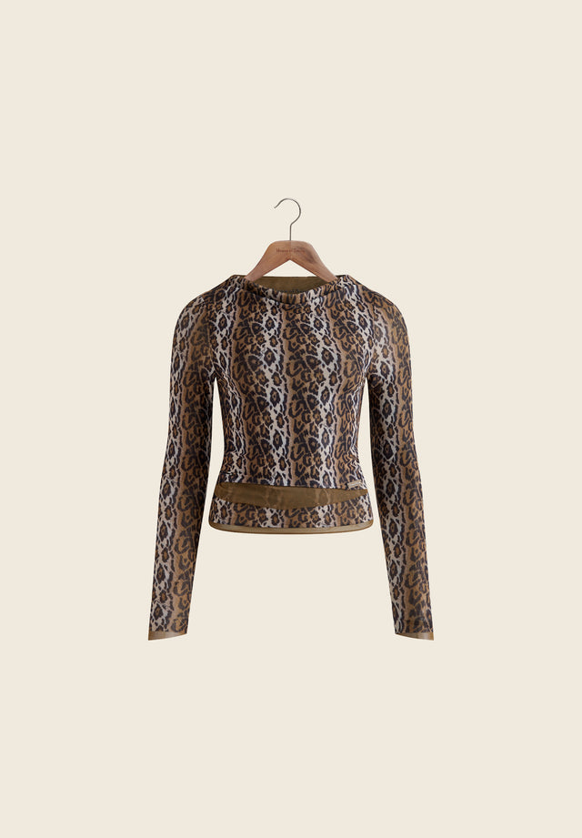 LEOPARD MULTI LAYERED LONG SLEEVE
