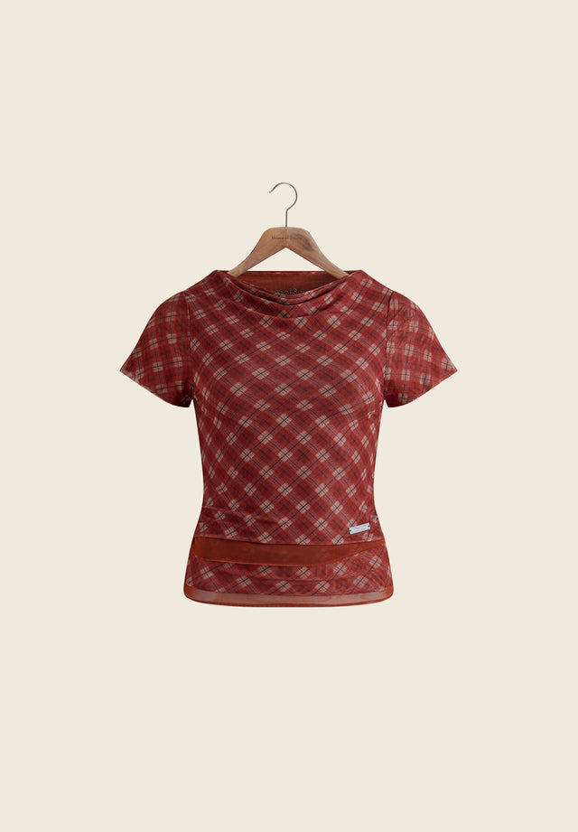 RETRO CHECK MESH TOP