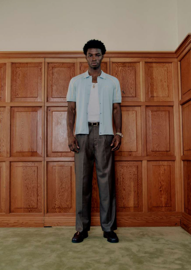 BUTTON DOWN KNITTED POLO