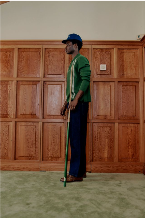 STRIPE KNITTED RUGBY SHIRT