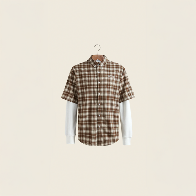 DOUBLE LAYERED BUTTON DOWN