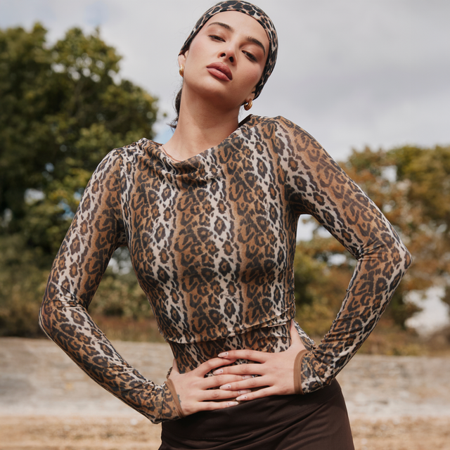 LEOPARD MULTI LAYERED LONG SLEEVE