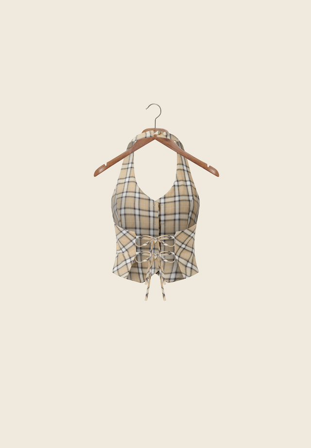 SLOANE CHECK WAISTCOAT