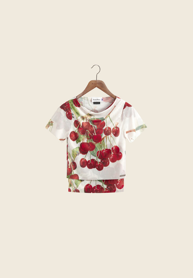THE CHERRY MESH TOP