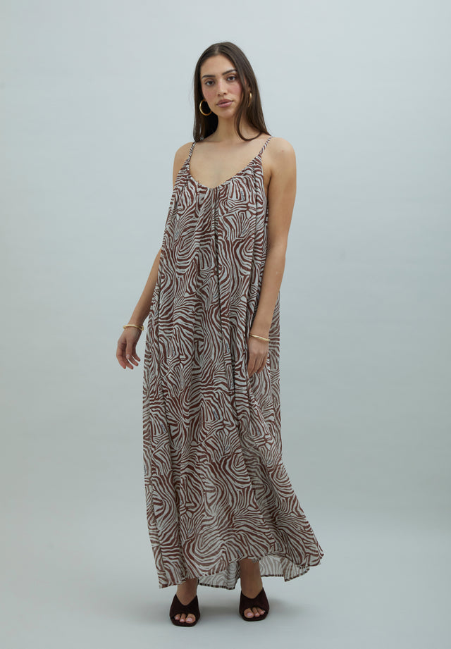 ZEBRA TRAPEZE DRESS