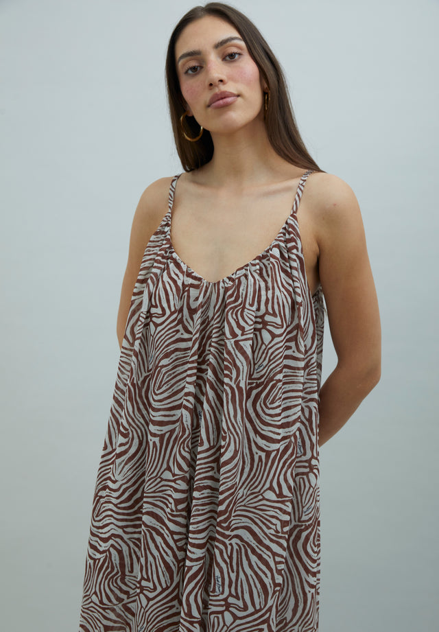 ZEBRA TRAPEZE DRESS