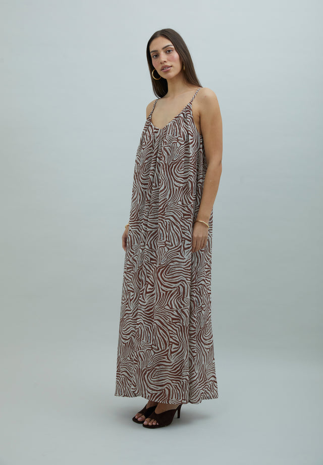 ZEBRA TRAPEZE DRESS