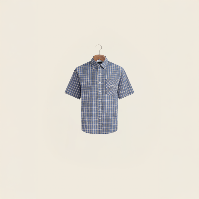 GRANDAD CHECK BUTTON DOWN