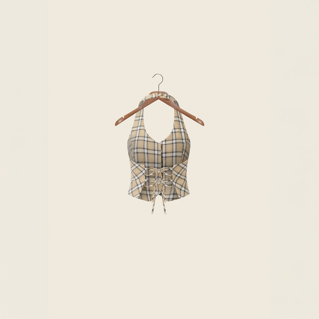 SLOANE CHECK WAISTCOAT