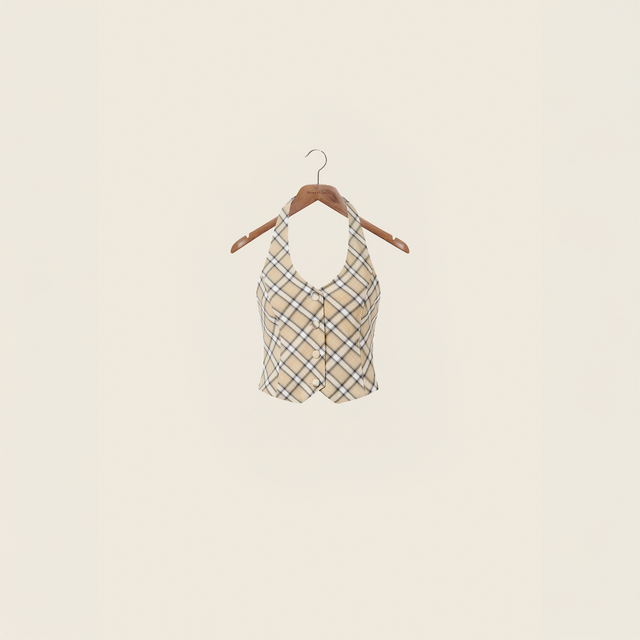 SLOANE CHECK WAISTCOAT