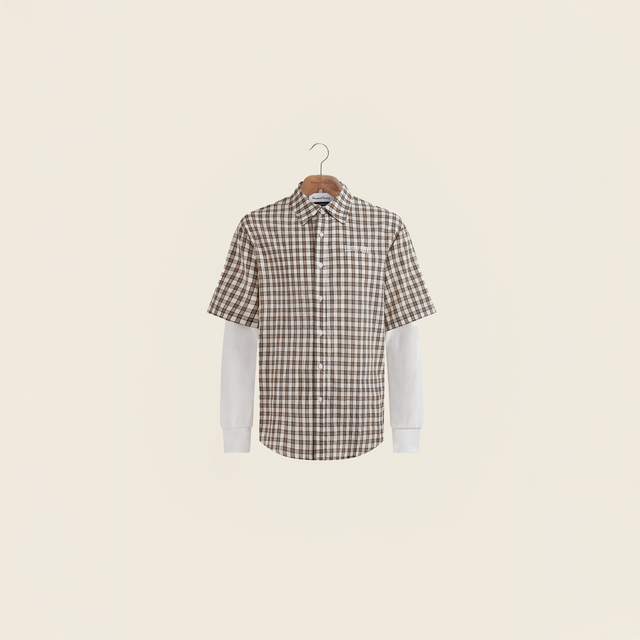 DOUBLE LAYERED BUTTON DOWN