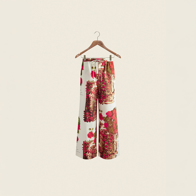 THE ROSE GARDEN COTTON PANTS