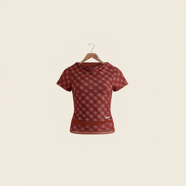 RETRO CHECK MESH TOP