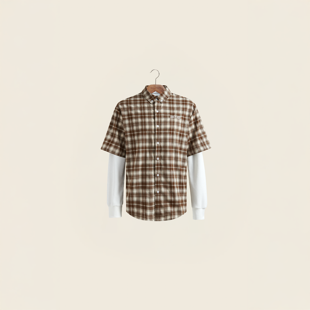 DOUBLE LAYERED BUTTON DOWN