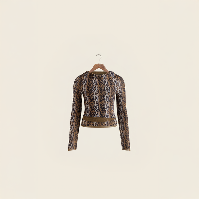 LEOPARD MULTI LAYERED LONG SLEEVE
