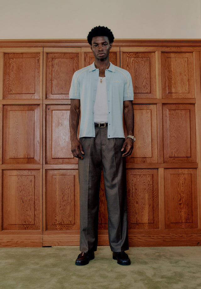 BUTTON DOWN KNITTED POLO