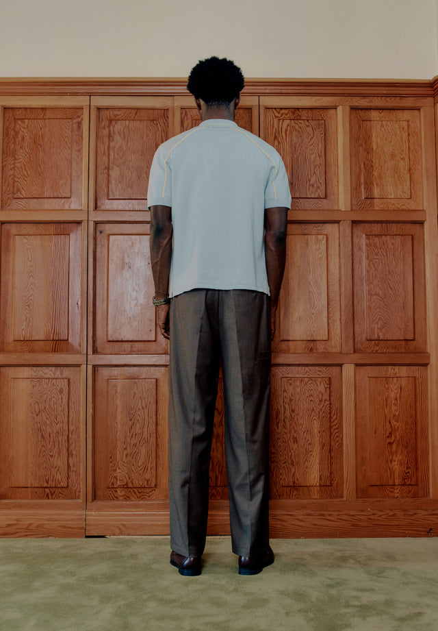 BUTTON DOWN KNITTED POLO