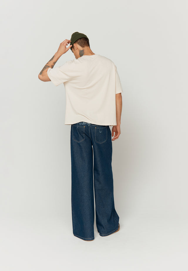 CLASSIC INDIGO WIDE LEG DENIM