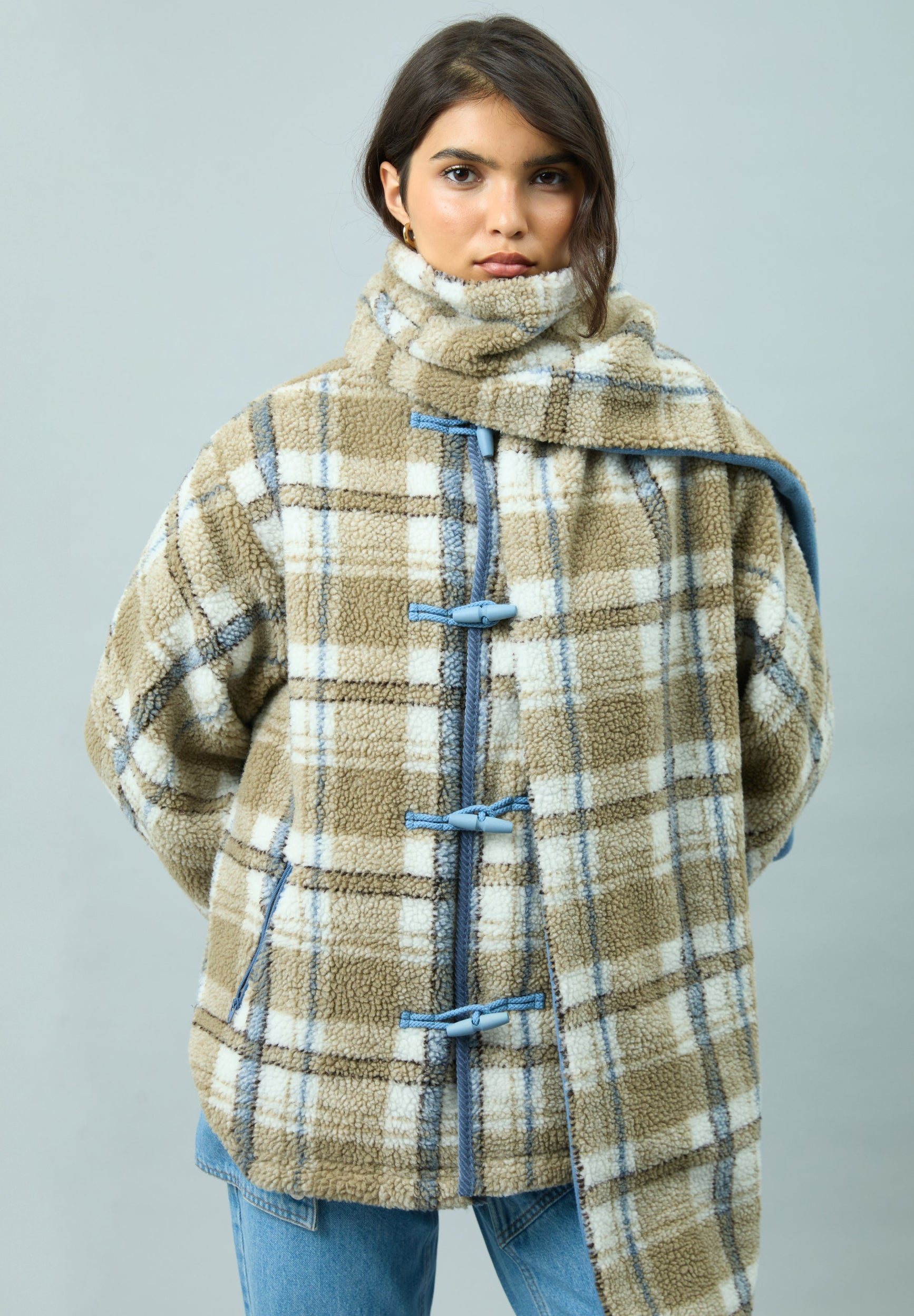 FLEECE SCARF JACKET