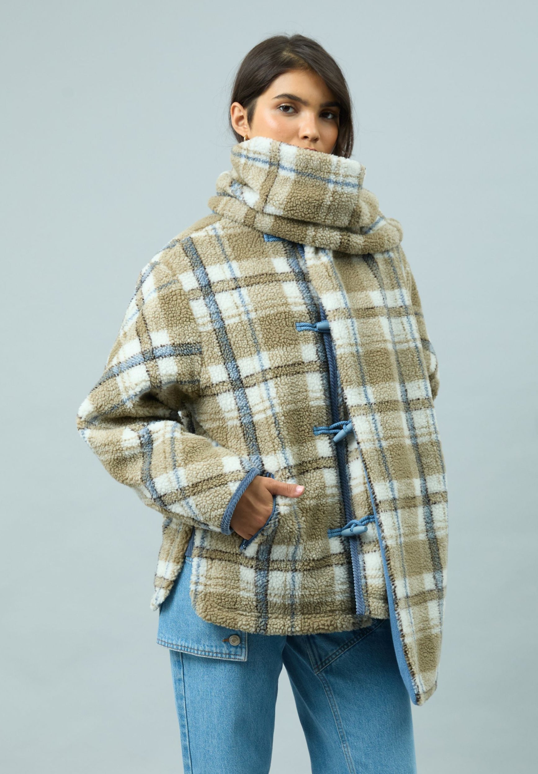 FLEECE SCARF JACKET