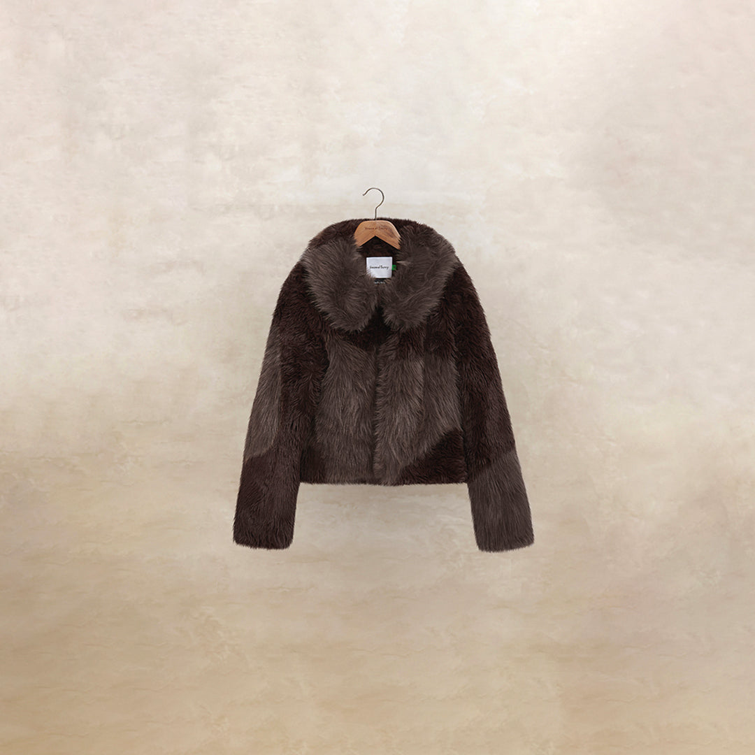 Patchwork sale fur jacket