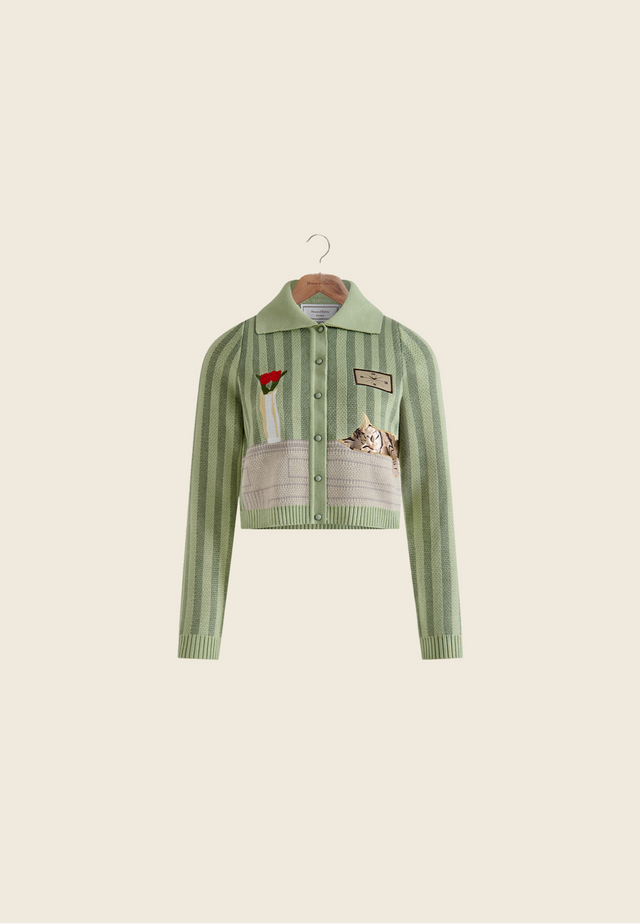 THE SLEEPY CAT CARDIGAN