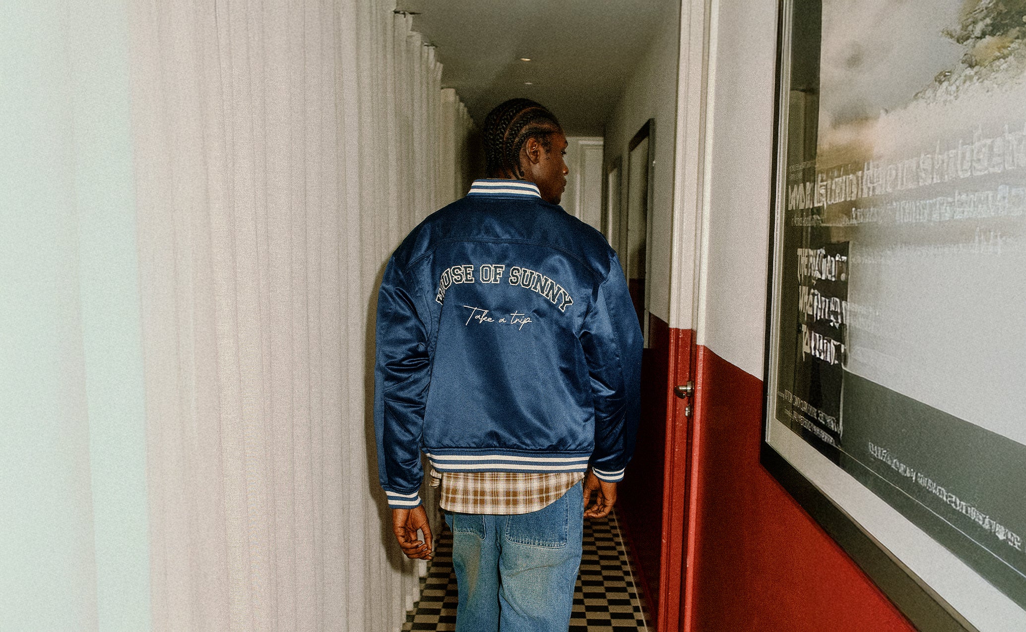 ジャケット House of Sunny Men's Double Breasted Leather Jacket VOL2212 House of Sunny Double-Breasted Leather Jacket VOL2212