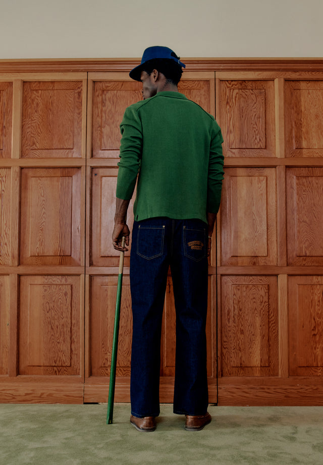 STRIPE KNITTED RUGBY SHIRT