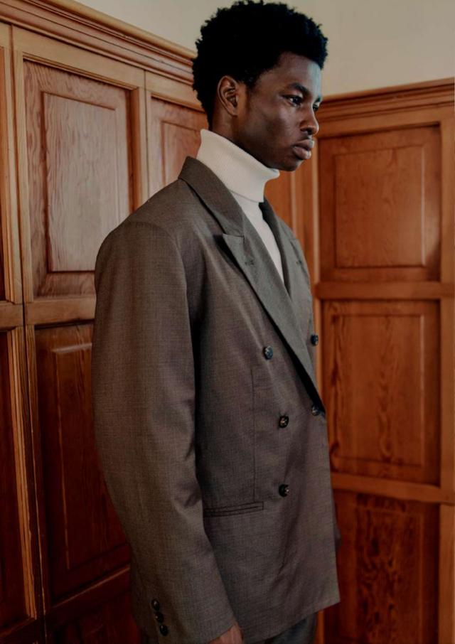 DOUBLE BREASTED SUIT JACKET