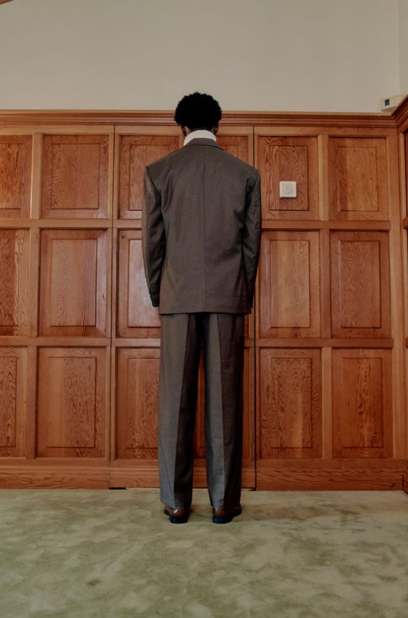 PLEATED SUIT TROUSER