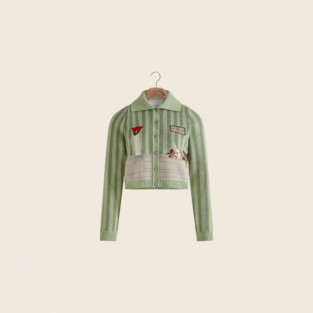 THE SLEEPY CAT CARDIGAN