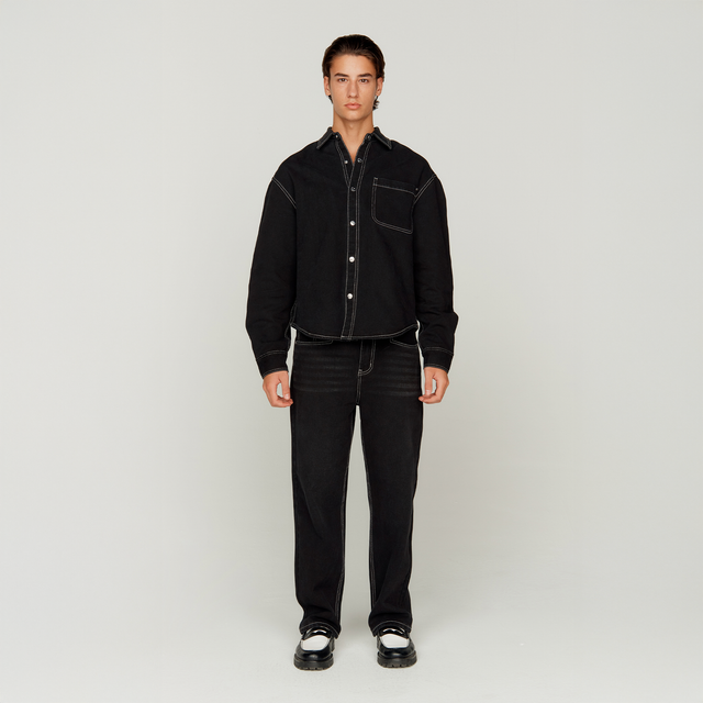 POWER LOGO TOPSTITCH SHIRT
