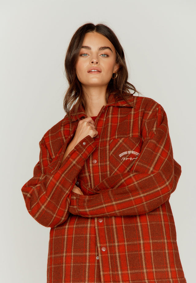 HEAVY WEIGHT PLAID OVERSHIRT