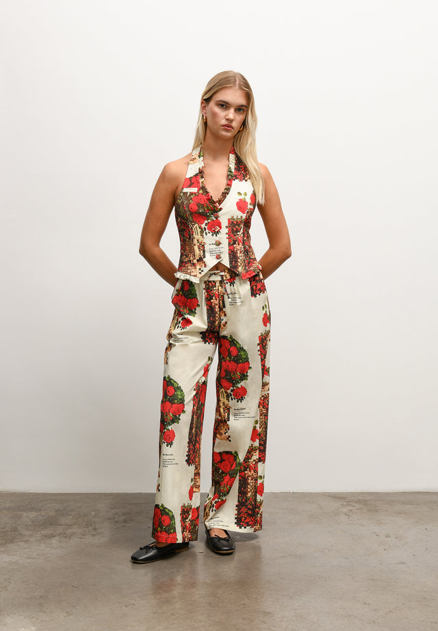 THE ROSE GARDEN COTTON PANTS