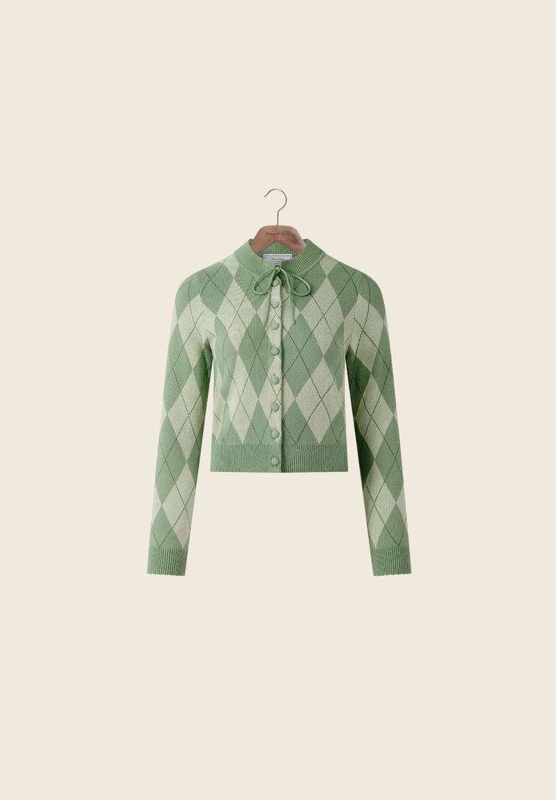 ARGYLE LOUNGE CARDIGAN