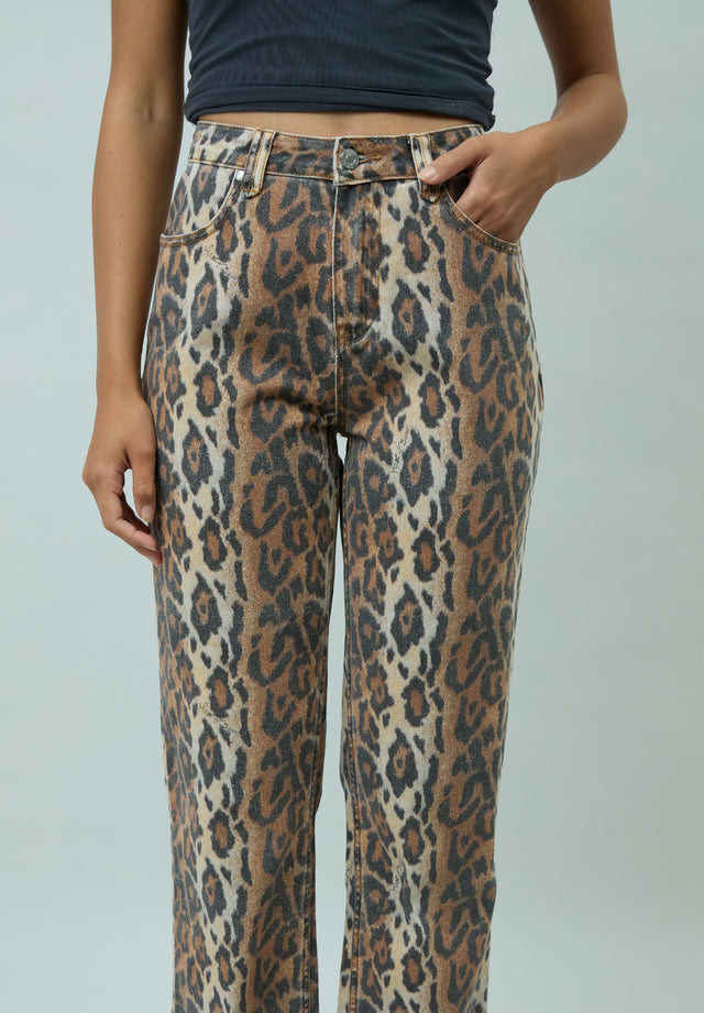 LEOPARD JESSIE DENIM