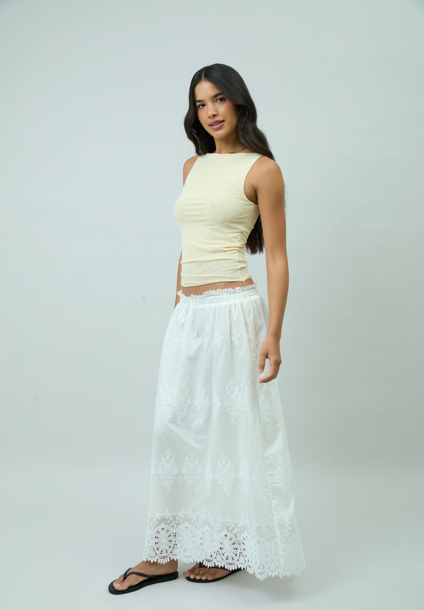 BUTTER MESH TOP