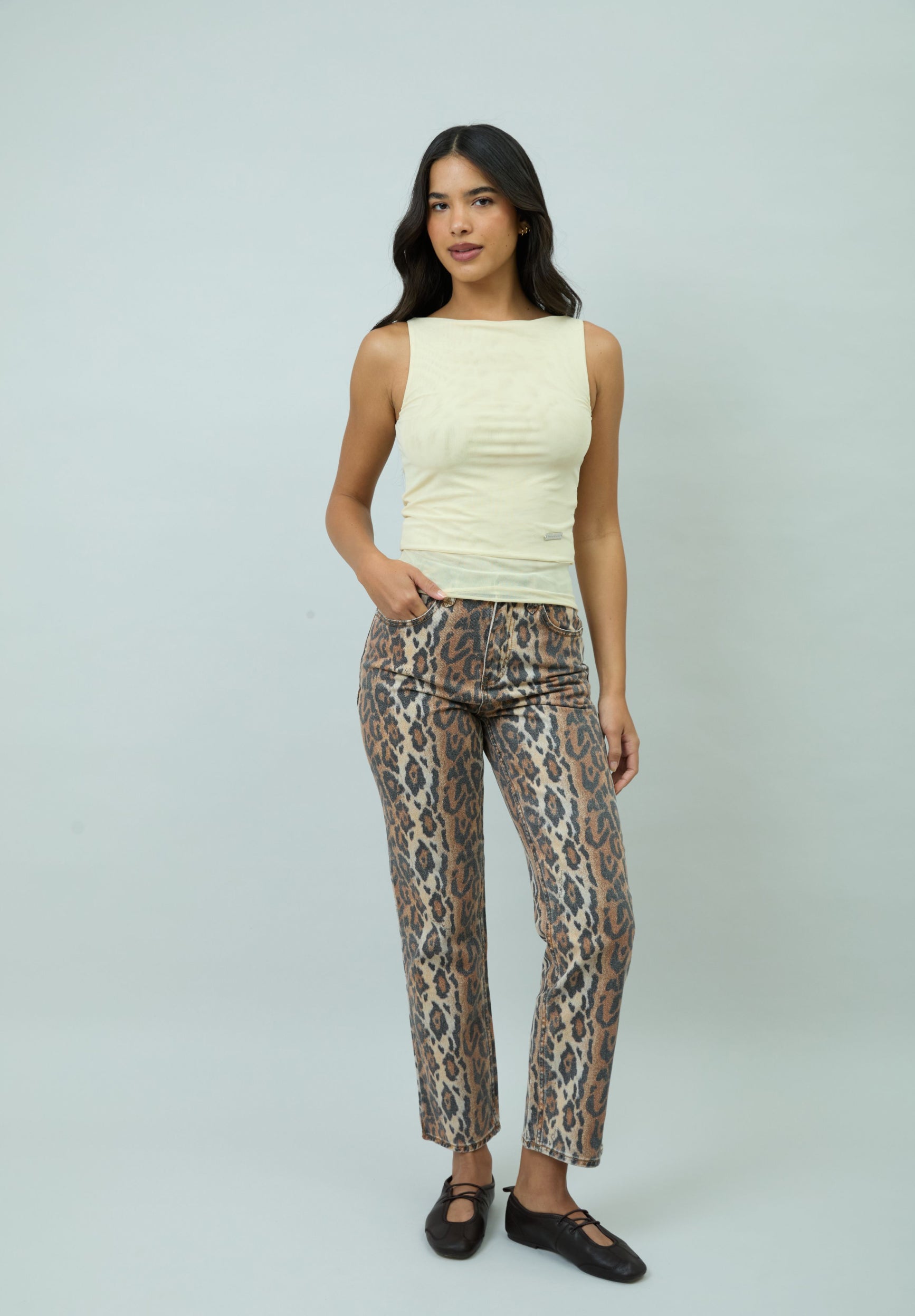 BUTTER MESH TOP
