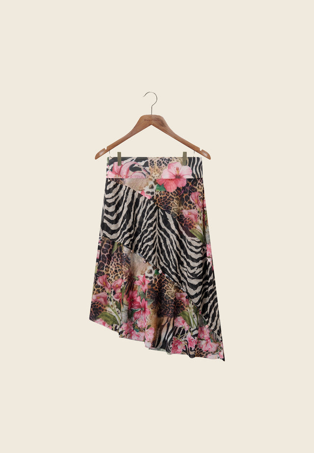 TROPICAL MESH SKIRT