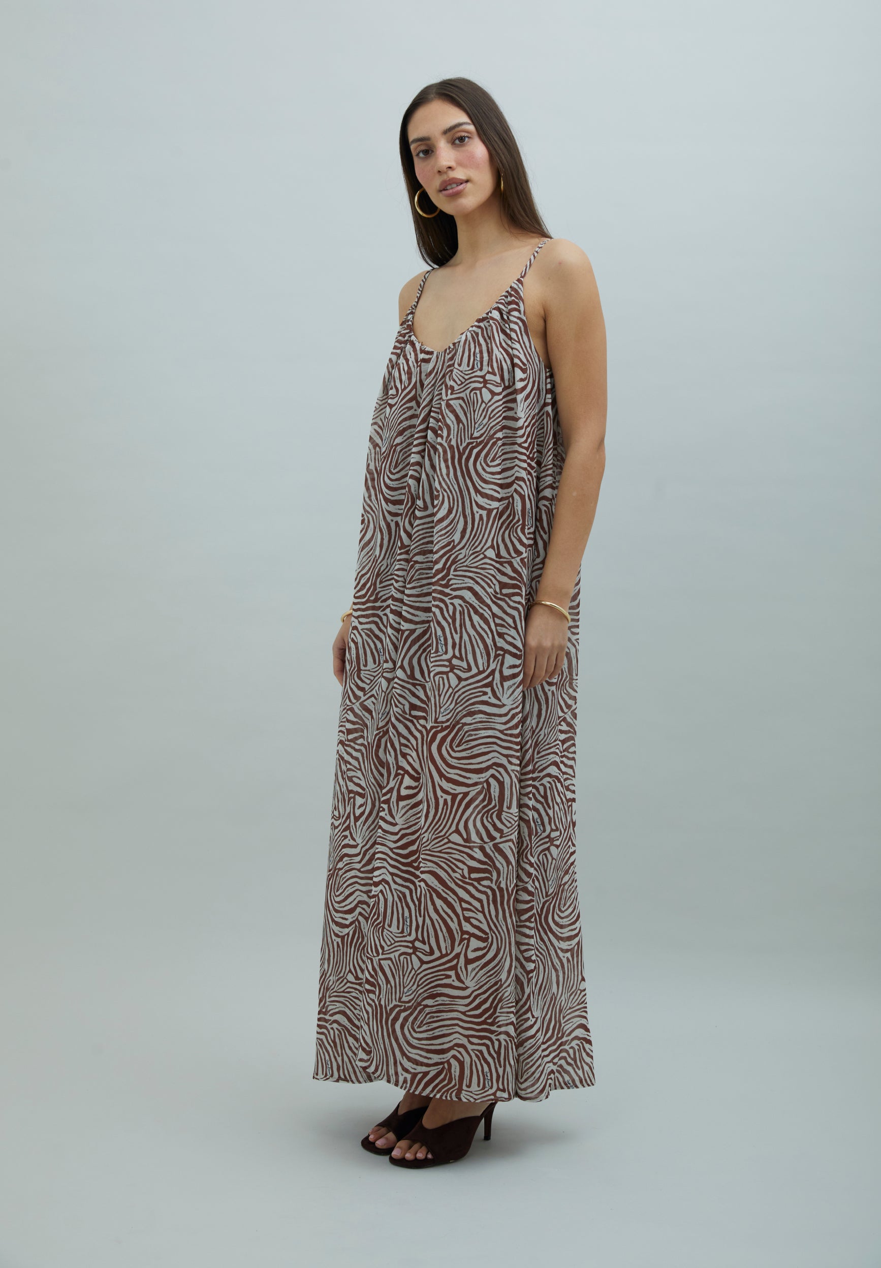 ZEBRA TRAPEZE  DRESS