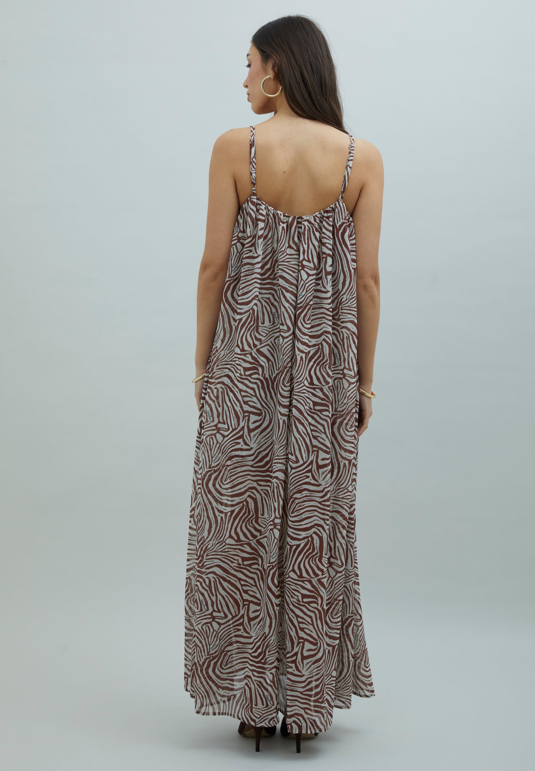 ZEBRA TRAPEZE  DRESS