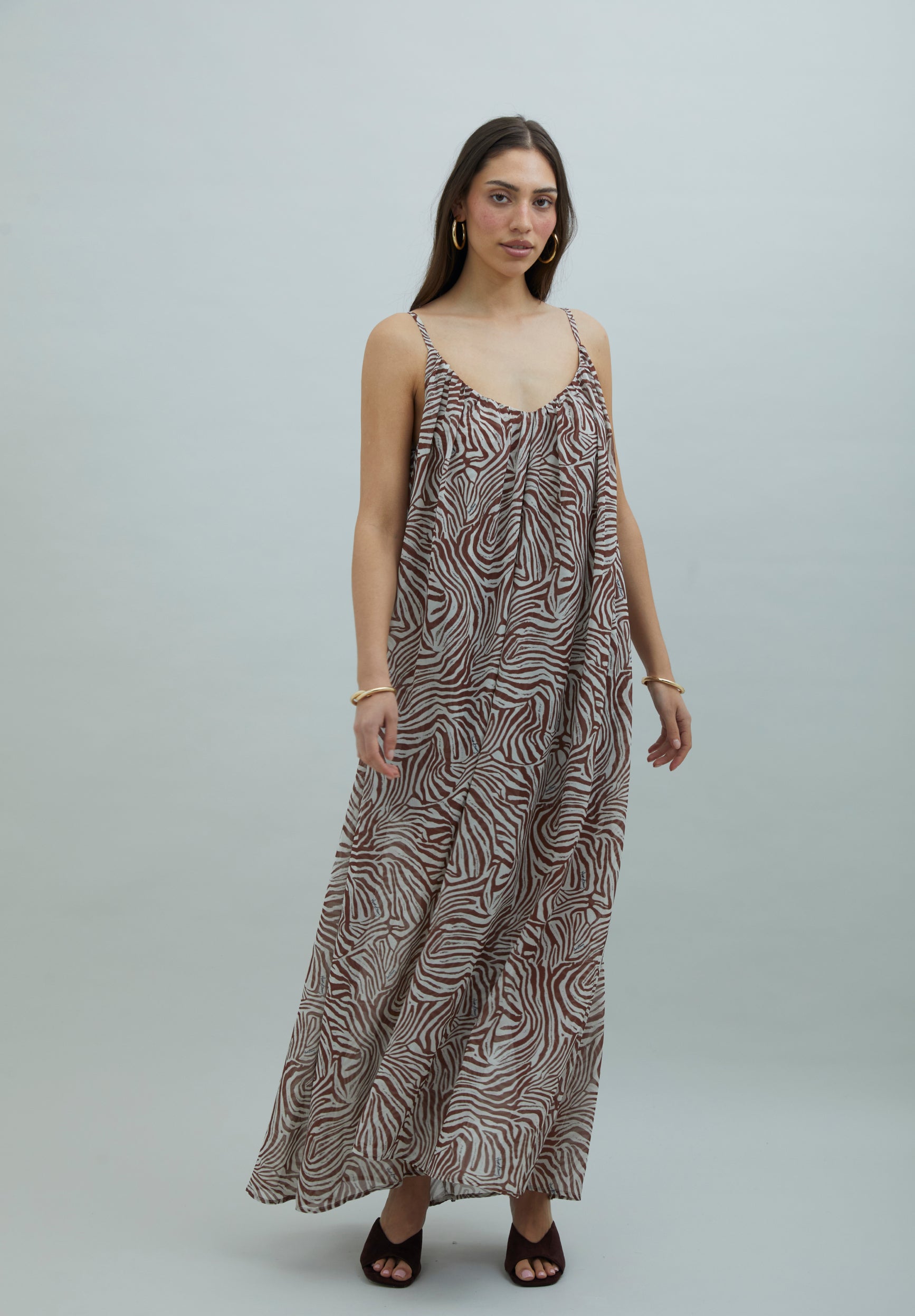 ZEBRA TRAPEZE  DRESS