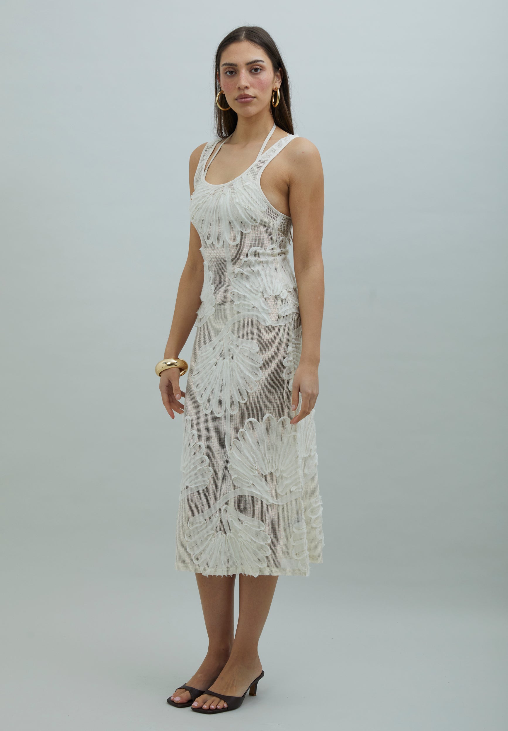 SEASHELLS APPLIQUE HOCKNEY DRESS