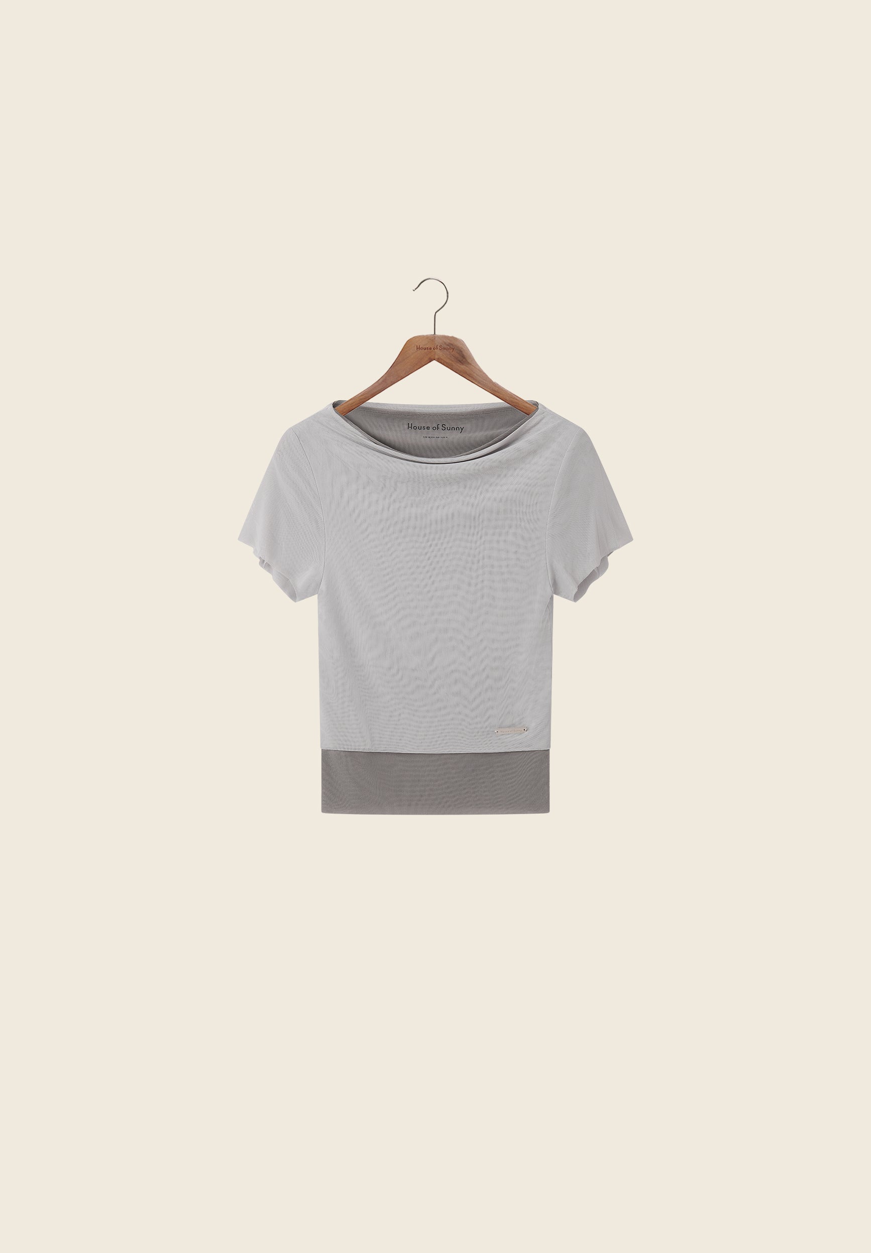 GREY DOUBLE LAYER TOP
