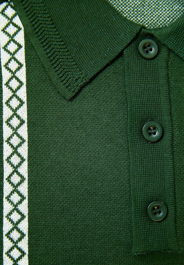 STRIPE KNITTED RUGBY SHIRT