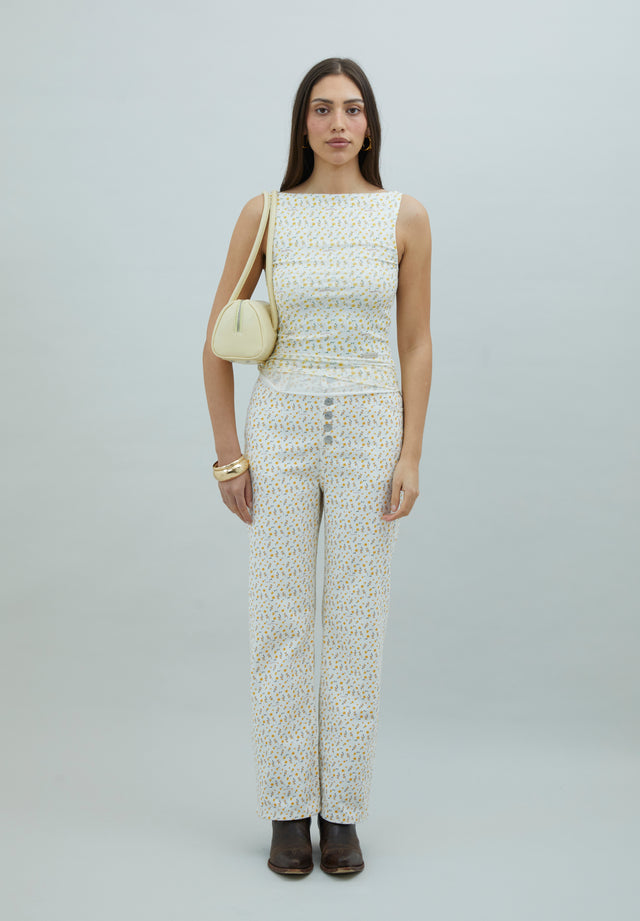 DOUBLE LAYER BUTTERCUP MESH VEST